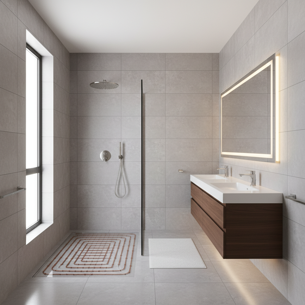 Luxury bathroom renovation by C P Jones Plumbing
